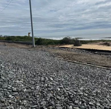 Fiscalização da Obra de Urbanização da Orla Norte de Balneário Piçarras-SC