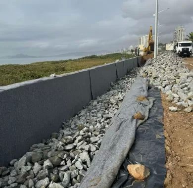 Fiscalização da Obra de Urbanização da Orla Norte de Balneário Piçarras-SC