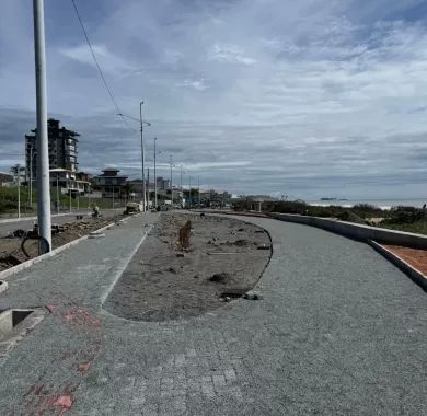 Fiscalização da Obra de Urbanização da Orla Norte de Balneário Piçarras-SC