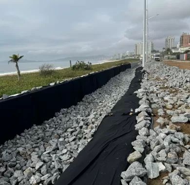 Fiscalização da Obra de Urbanização da Orla Norte de Balneário Piçarras-SC