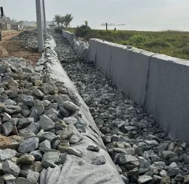 Fiscalização da Obra de Urbanização da Orla Norte de Balneário Piçarras-SC