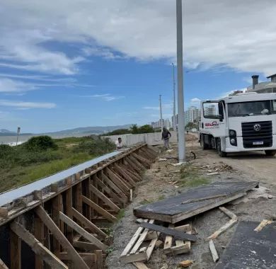 Fiscalização da Obra de Urbanização da Orla Norte de Balneário Piçarras-SC