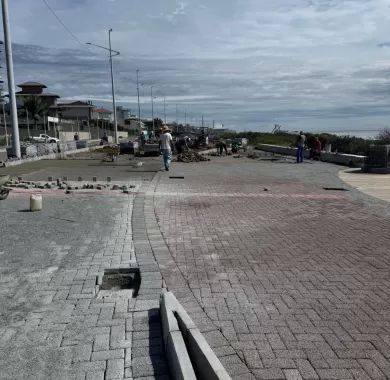 Fiscalização da Obra de Urbanização da Orla Norte de Balneário Piçarras-SC