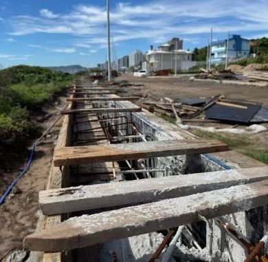 Fiscalização da Obra de Urbanização da Orla Norte de Balneário Piçarras-SC