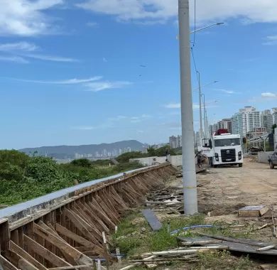 Fiscalização da Obra de Urbanização da Orla Norte de Balneário Piçarras-SC