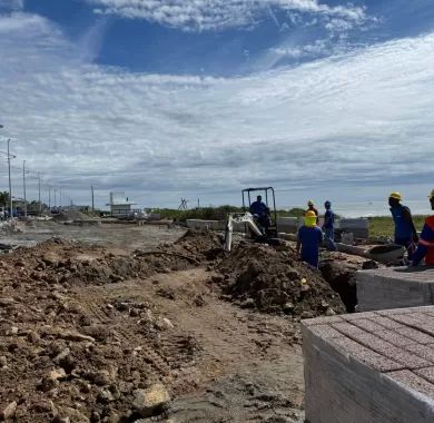 Fiscalização da Obra de Urbanização da Orla Norte de Balneário Piçarras-SC