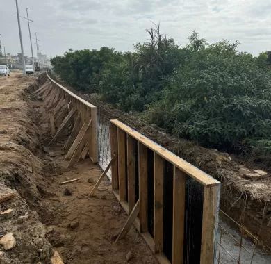 Fiscalização da Obra de Urbanização da Orla Norte de Balneário Piçarras-SC