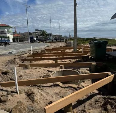 Fiscalização da Obra de Urbanização da Orla Norte de Balneário Piçarras-SC