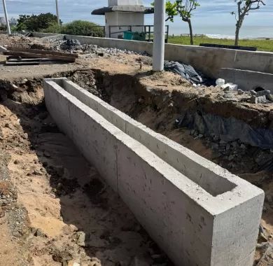 Fiscalização da Obra de Urbanização da Orla Norte de Balneário Piçarras-SC