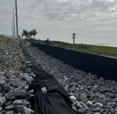 Fiscalização da Obra de Urbanização da Orla Norte de Balneário Piçarras-SC