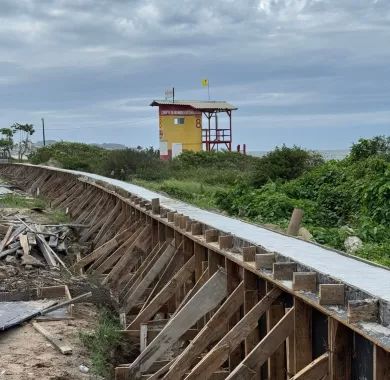 Fiscalização da Obra de Urbanização da Orla Norte de Balneário Piçarras-SC