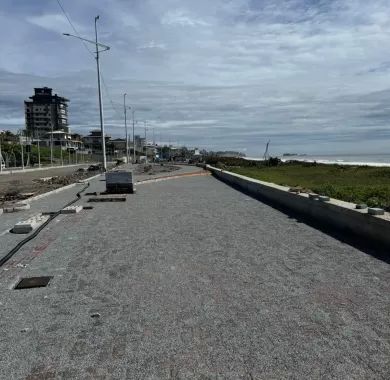 Fiscalização da Obra de Urbanização da Orla Norte de Balneário Piçarras-SC