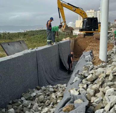 Fiscalização da Obra de Urbanização da Orla Norte de Balneário Piçarras-SC