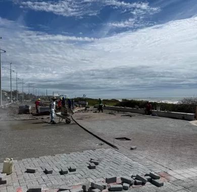 Fiscalização da Obra de Urbanização da Orla Norte de Balneário Piçarras-SC