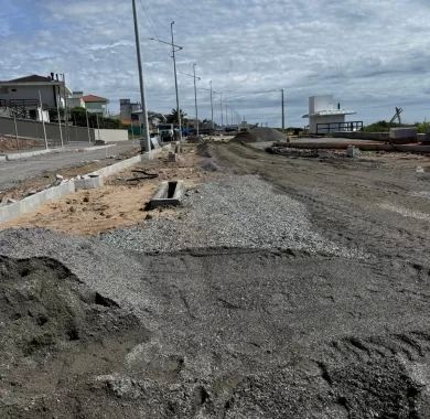 Fiscalização da Obra de Urbanização da Orla Norte de Balneário Piçarras-SC