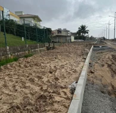 Fiscalização da Obra de Urbanização da Orla Norte de Balneário Piçarras-SC