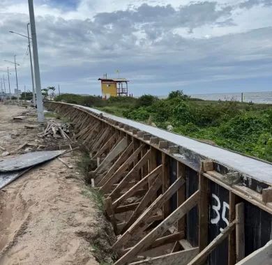 Fiscalização da Obra de Urbanização da Orla Norte de Balneário Piçarras-SC