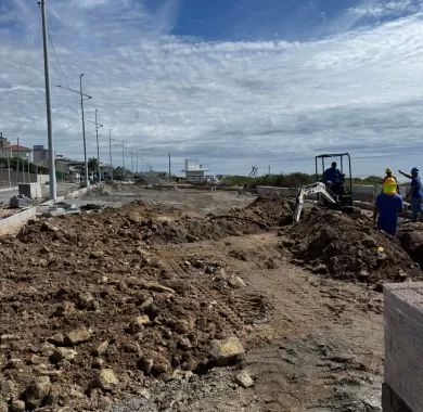 Fiscalização da Obra de Urbanização da Orla Norte de Balneário Piçarras-SC