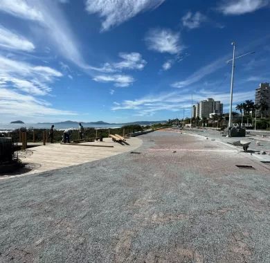 Fiscalização da Obra de Urbanização da Orla Norte de Balneário Piçarras-SC