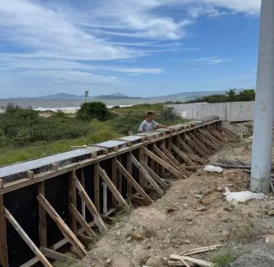 Fiscalização da Obra de Urbanização da Orla Norte de Balneário Piçarras-SC