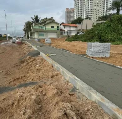 Fiscalização da Obra de Urbanização da Orla Norte de Balneário Piçarras-SC