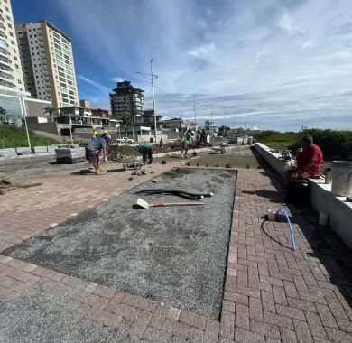 Fiscalização da Obra de Urbanização da Orla Norte de Balneário Piçarras-SC