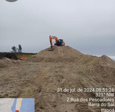 Obra de Fixação da Barra e Dragagem do Rio Saí-Mirim em Itapoá - SC