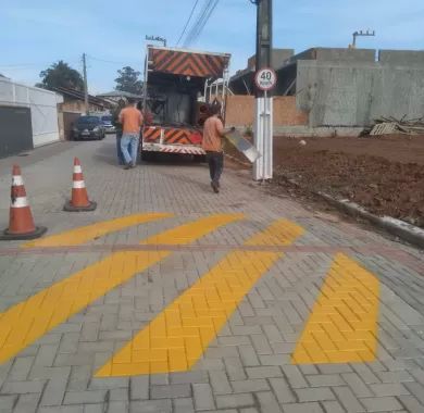 obra de pavimentação em paver, drenagem pluvial e sinalização viária da Rua Rancho Caboclo – Bairro Santo Antônio, Balneário Piçarras/SC