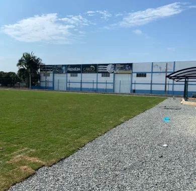 obra de revitalização e modernização do Campo de Futebol Municipal Quinca Ludo em Balneário Piçarras/SC